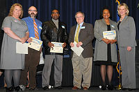 Photo of the employees of the Critical Incident Stress Management Team receiving Honorable Mention