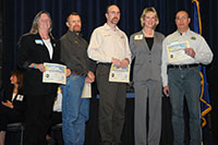 Photo of the employees of the Hunter Information and Training Program receiving Honorable Mention