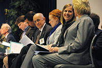 Photo of Commissioners from various departments attending the award ceremony
