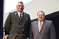 Photo of Fairbanks Airport Police and Fire receiving Crisis Responder Honorable Mention