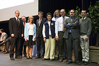 Photo of Fall 2013 Revenue Sources Book Team receiving Exceptional Performance Honorable Mention