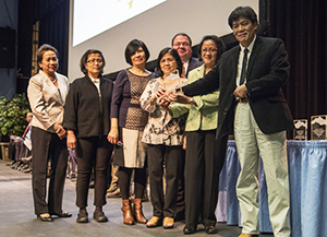 Photo of Juneau Pioneer Home CNAs receiving Customer Service Excellence award
