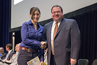 Photo of Nicole Kinsman receiving Exceptional Performance Honorable Mention